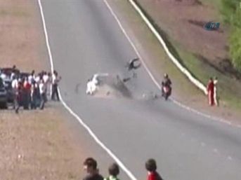 Motosiklet kazası korkuttu 1