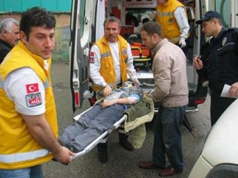 Zincirleme merdiven kazası: 9 yaralı 2