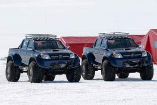 toyota hilux kutup Hilux ile Güney Kutbuna çıkarma